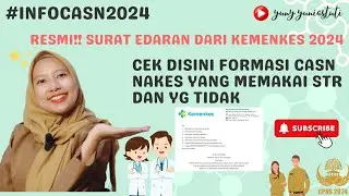 WAJIB TAHU! PENGUMUMAN RESMI UTK MELAMAR CASN 2024 ! Pppk