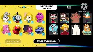 Cartoon network app intro and startup.