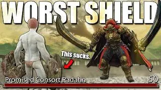 Can I Beat Elden Ring's DLC with the WORST Shield?