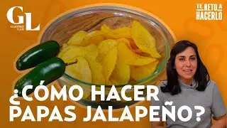 Botana casera | Receta para hacer papas jalapeño | Te reto a hacerlo