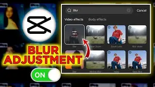 Capcut blur Adjustment Not working