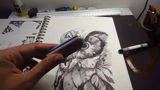 RETO! DEL BORRADOR,  DIBUJANDO SOLO CON GOMA DE BORRAR