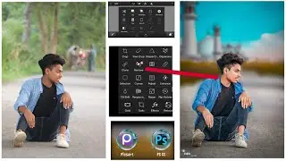 PSCC picart bagrund Change photo editing #viral #cbediting #darkandblue 🥰