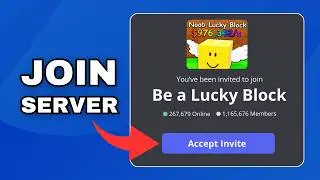 How to Join BE A LUCKY BLOCK Discord Server (Roblox)