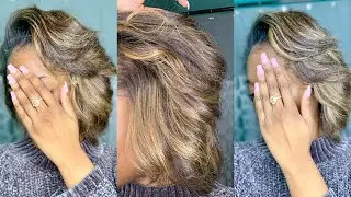 How to Feather Short Natural Hair for Body and Volume!!