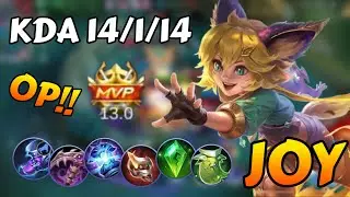 JOY IS SO OP!! | 14 Kills & 1 Death (TRY THIS BUILD) | Joy Gameplay