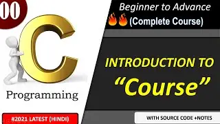 C language tutorial for beginners in Hindi (with Notes)| Eduotech 🔥🔥| #00