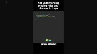 Not understanding scoping rules and closures in loops #javascript #codingtips #webdevelopment