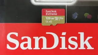 Карта памяти SanDisk Extreme на 128 Гб. Распаковка. Проверка. Видео-Отзыв.