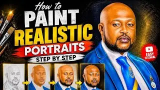Realistic Portrait Drawing Tutorial 🖌️🎨 