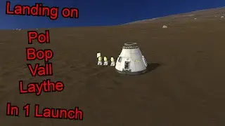 Landing on Pol, Bop, Vall and Laythe | Kerbal Space Program