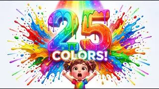 25 Colors for Kids! 🌈 | Learn Colors with Lily | Red Blue Yellow Green for Toddlers & Preschool
