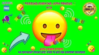 Tongue Teasing/Shaking🤪Emoji Animation With Sound Effect🔊No Copyright Strike✔️100% Free to Use👍