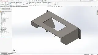 SolidWorks Örnek Çizim Sac Levha #88 (3D solid model example sheet metal)