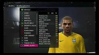 statistiche dei giocatori del brasile su pro evolution soccer 2010