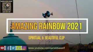 AMAZING 🌈 RAINBOW VIDEO OVER MASJID SUBHAN ALLAH