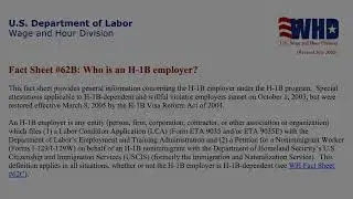 Create H-1B Petitioner: Laid Off Worker 60-Day Grace Period