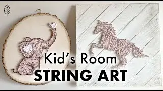 Kid's Room String Art / DIY Wall Decor / Rock Mountain Co.