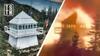 WILDFIRE DESTROYS Historic British Columbia Lookout