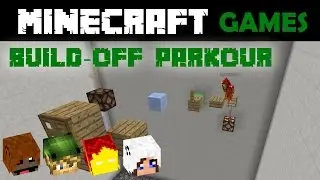 Minecraft Build-off Parkour minigame #2 w/ PhoenixSC & samasaurus6 - guest play from buckingirl4