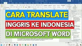 Cara Menerjemahkan Bahasa Inggris ke Indonesia di Microsoft Word