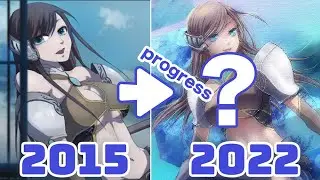 My original girl progress(2015-2022)Speed Drawing