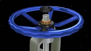 cast steel gate valve animation