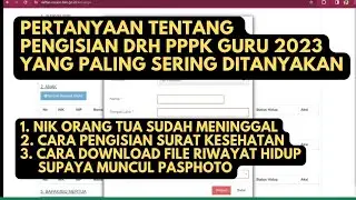 Cara pengisian DRH orang tua sudah meninggal || Cara penulisan nama dokter || cetak DRH dgn Photo