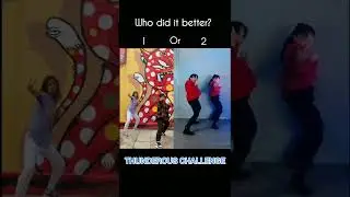 Stray kids - Thunderous dance challenge __ who did it better 1 or 2 #straykids  #thunderous #shorts