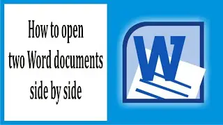 How to open two Word Documents side by side #77