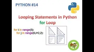 Python #14 Looping Constructs  for Loop