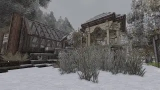 Vintage Story base in winter