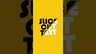 Sliced text effect in photoshop | 1 minute tutorial |#photoshop #photoshoptutorial