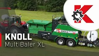 KNOLL MultiBaler XL - Baling chopped grass in the field