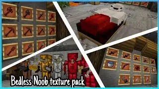 §Bedless Noob§ 60k PvP Texture pack! showcase! for MCPE | BEDROCK | #MCPE#Gaming#PvP
