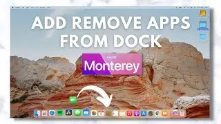 How to Add Remove app icons from macOS Dock | MacBook Air M1 Monterey