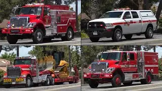 Major Fremont Fire Dept, Cal Fire Vegetation Fire Response - Mill Creek IC