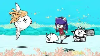 CHEESE Manbosaki Strikes With Healer Cat - The Battle Cats Mola Mola Collab - Sudden Death lvl. MAX