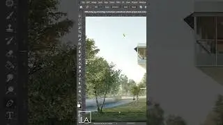 😎 Easy hack to add trees in #photoshop #shorts