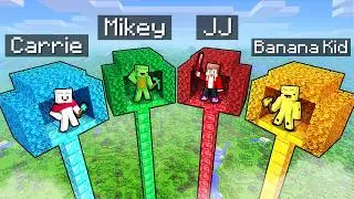JJ and Mikey vs Friends: TREE BASE BATTLE in Minecraft!