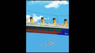 The RMS Titanic Sinking in 59 seconds - At 20x Speed 