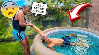 Pretending To Drown Prank on Wife!