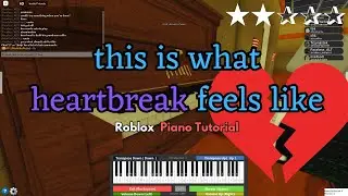 this is what heartbreak feels like - JVKE (EASY Roblox/Virtual Piano Tutorial)