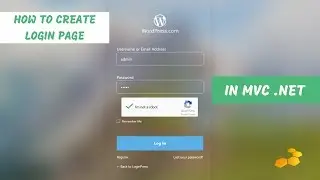 How to Design a Login page in asp.net MVC 4