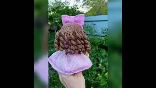 вязаная куколка из ярн арт джинс