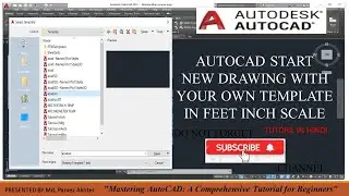 #AutoCAD Template #How to create own template in AutoCAD 2019 #Hind tutorial