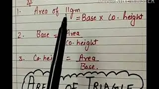 Activity ( Area of triangle )