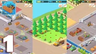 Idle Forest Lumber Inc: Timber Factory Tycoon - Gameplay Walkthrough Part 1 (iOS, Android)