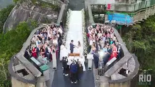 Casamento no Corcovado, Filmado com Drone pela Riodrone