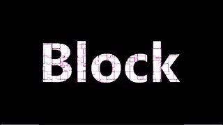 blocked text animation - AfterEffects
